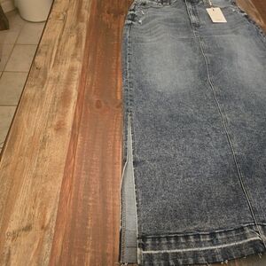 Denim A-Line Skirt